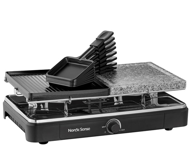 Raclette 8 pers. 1400 watt Sort - 2 stk
