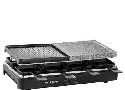 Raclette 8 pers. 1400 watt Sort - 2 stk