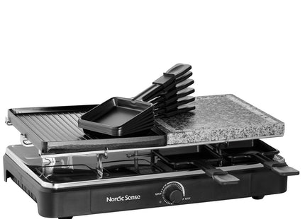 Raclette 8 pers. 1400 watt Sort - 2 stk