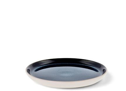 Tallerken Gastro 21 cm Hvid/Mørkeblå - 6 stk