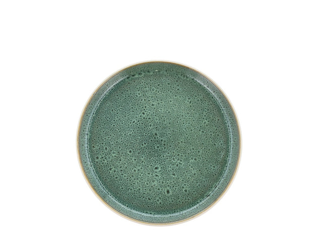 Tallerken Gastro 21 cm Hvid/Grøn - 6 stk