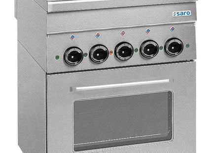 El-komfur med elektrisk ovn, 4 kogeplader, 600 Line Fritstående Model E4F6