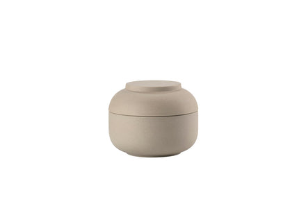 Krukke med låg Sensu 10 x 7,5 cm Taupe - 6 stk