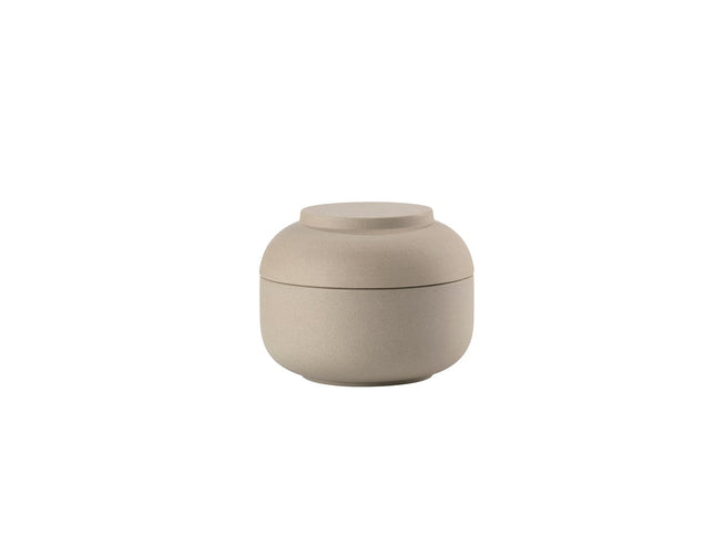 Krukke med låg Sensu 10 x 7,5 cm Taupe - 6 stk