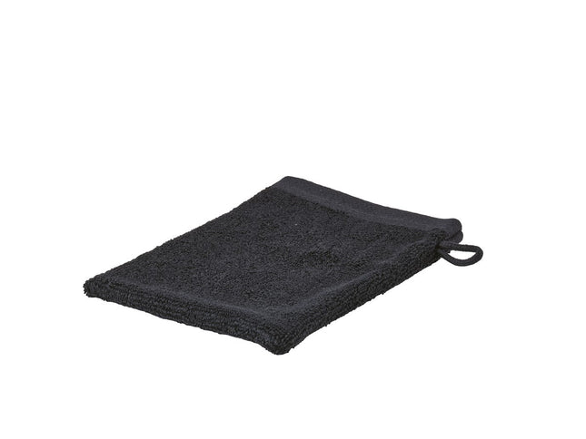 Vaskehandske Sauna Black - 6 stk