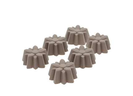 Muffinform Blomst 6 stk. Latte Silikone - 10 stk