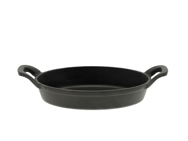 Pande med 2 greb oval Garonne Mini 21x15x4cm Støbejern - 4 stk