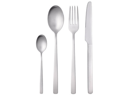 Bestiksæt Essentials Pure 16 dele Mat stål - 4 stk