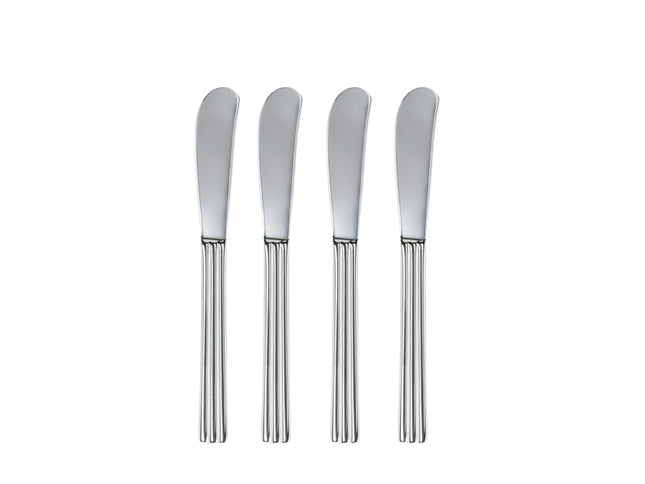 Smørkniv Thebe 16 cm 4 stk. Blankt stål - 12 stk