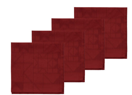 Stofservietter Star Red 4 stk. - 4 pakker
