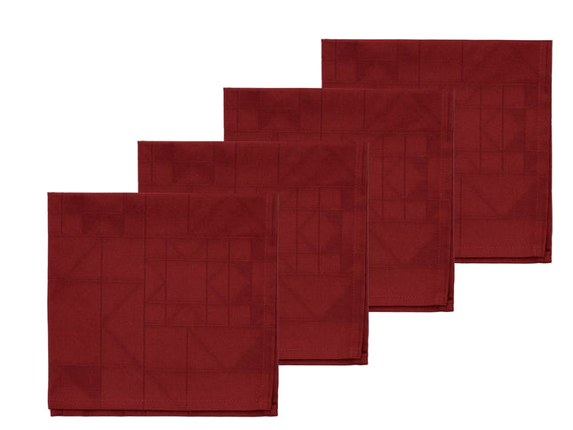 Stofservietter Star Red 4 stk. - 4 pakker