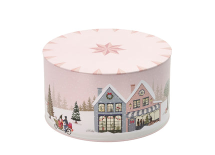 Kagedåsesæt Vinter 22x12/20x10 cm Crystal Rose/Ice Blue - 4 stk
