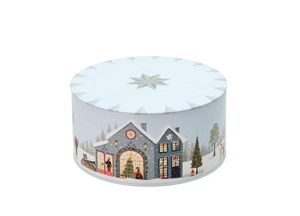 Kagedåsesæt Vinter 22x12/20x10 cm Crystal Rose/Ice Blue - 4 stk