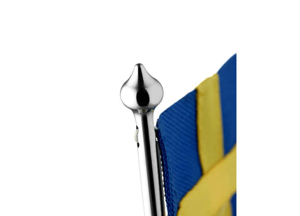 Flagstang SE 20,5 cm Blankt stål - 6 stk