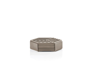 Glasbrikker Hexagon 6 stk. Taupe - 6 sæt