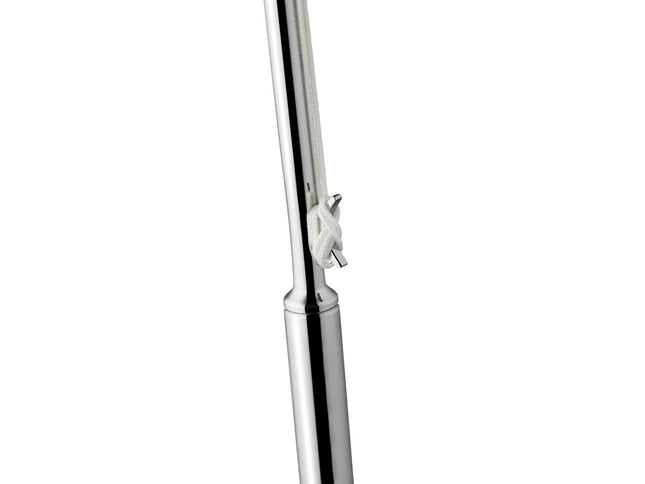 Flagstang DK 20,5 cm Blankt stål - 6 stk