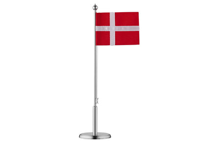 Flagstang DK 20,5 cm Blankt stål - 6 stk