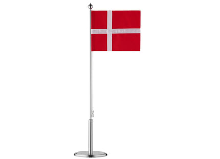 Flagstang DK 40,5 cm Blankt stål - 6 stk