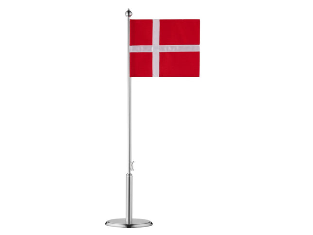 Flagstang DK 40,5 cm Blankt stål - 6 stk