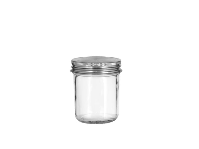Geleglas 200 ml Glas/Stål - 12 stk