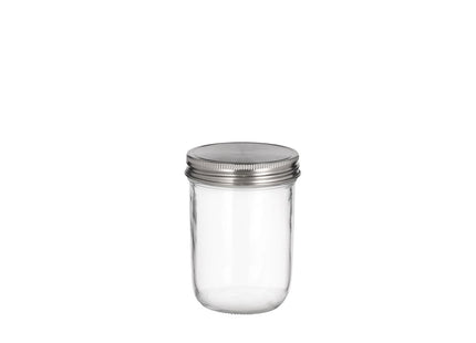 Geleglas 500 ml Glas/Stål - 12 stk