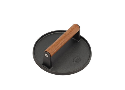 Burgerpresser 17,8 cm Sort Støbejern - 6 stk