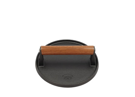 Burgerpresser 17,8 cm Sort Støbejern - 6 stk