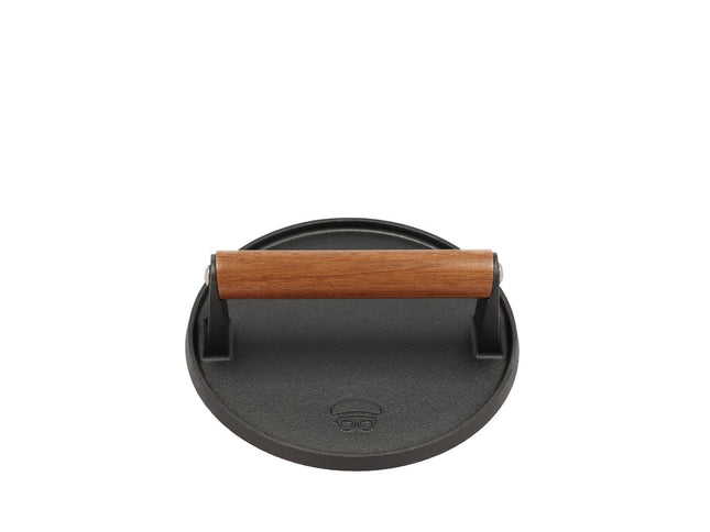 Burgerpresser 17,8 cm Sort Støbejern - 6 stk