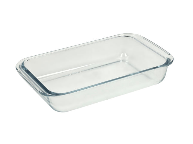 Fad rektangulært 1000 ml 25,8 x 15 x 4,6 cm Borosilikatglas - 8 stk