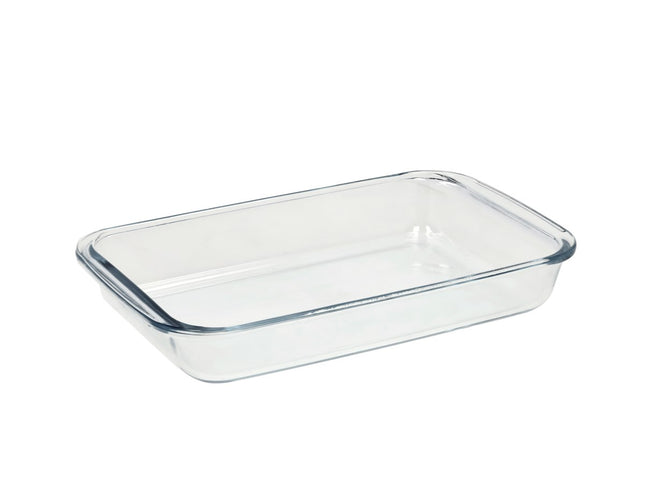 Fad rektangulært 1600 ml 29,5 x 17,4 x 5 cm Borosilikatglas - 8 stk