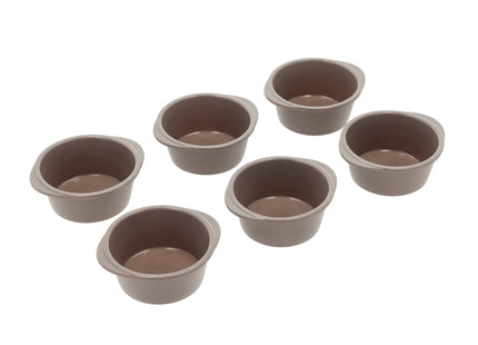 Muffin-/Snurreform 6 stk. Latte Silikone - 6 pakker