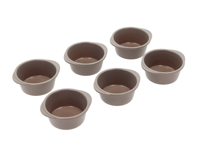 Muffin-/Snurreform 6 stk. Latte Silikone - 6 pakker