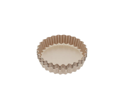 Minitærteform 4 stk. Rose gold Carbon steel - 6 pakker