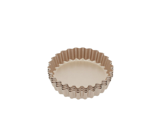 Minitærteform 4 stk. Rose gold Carbon steel - 6 pakker