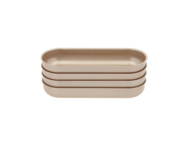 Minibrødform 4 stk. Rose gold Carbon steel - 6 pakker