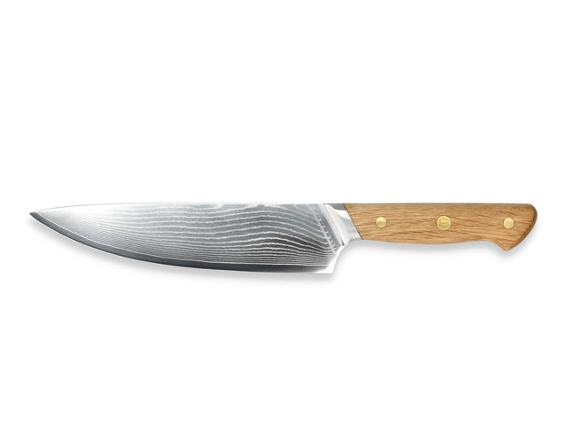 Kokkekniv Douron 33 cm Eg/Damaskusstål - 6 stk