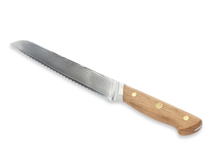 Brødkniv Douron 33 cm Eg/Damaskusstål - 6 stk