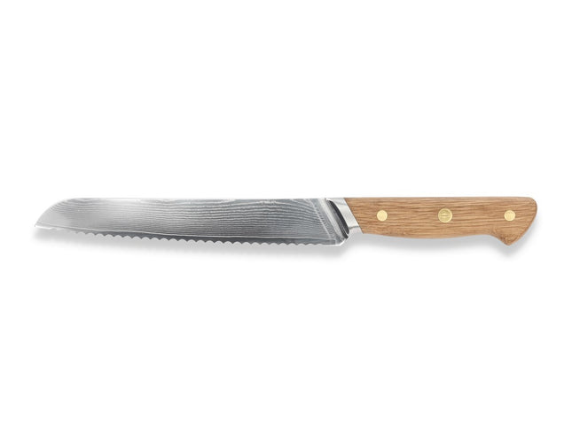 Brødkniv Douron 33 cm Eg/Damaskusstål - 6 stk