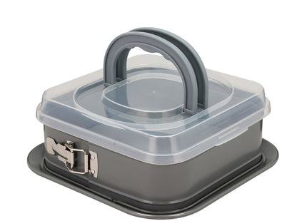 Springform m låg Line 28,3 x 28,3 x 10,5 cm Grå Carbon steel - 6 stk
