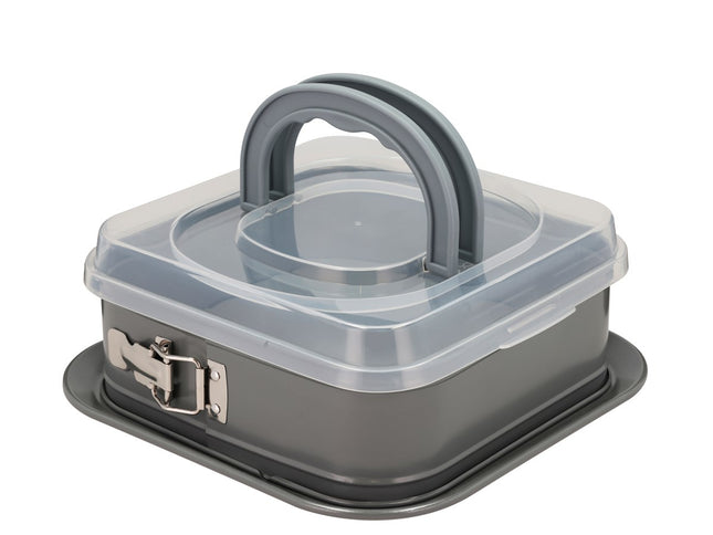 Springform m låg Line 28,3 x 28,3 x 10,5 cm Grå Carbon steel - 6 stk