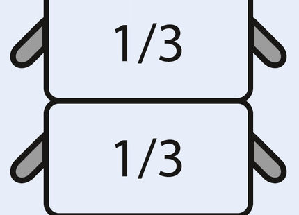 E7/CPCEXE Pasta kurv sæt: 2 x 1/3 GN