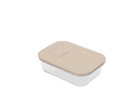 Opbevaringsboks Linea 640 ml Humus Glas - 4 stk