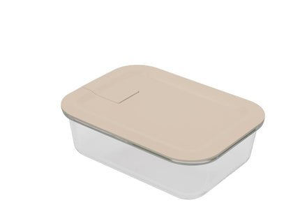 Opbevaringsboks Linea 1520 ml Humus Glas - 4 stk