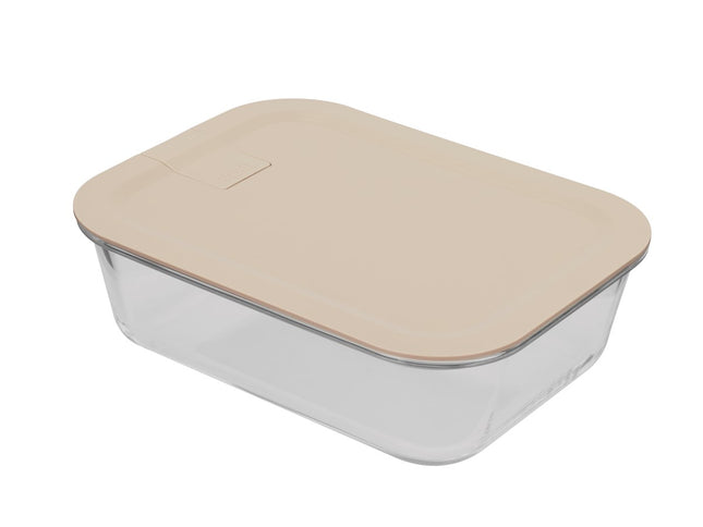 Opbevaringsboks Linea 2800 ml Humus Glas - 4 stk