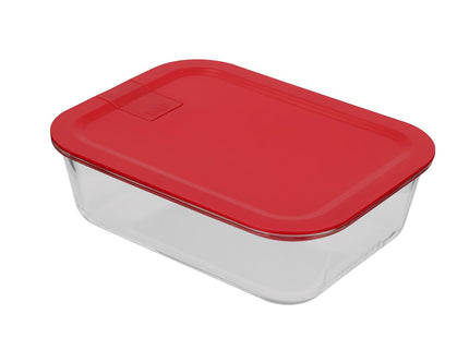 Opbevaringsboks Linea 2800 ml Rød Glas - 4 stk