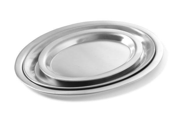 Serveringsbakke, oval, HENDI, 265x195mm