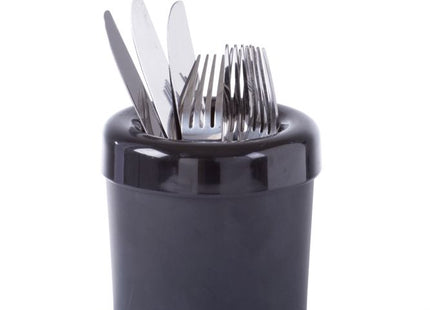 Bordaffaldsspand eller bestikholder, HENDI, sort, ⌀130x(H)160mm