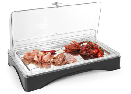 Køledisplay med låg - Gastronorm 1/1, HENDI, sæt, 555x357x(H)175mm