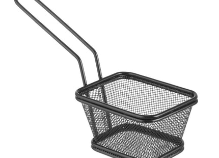 Stabelbar mini friturekurv sort, HENDI, 105x90x(H)60mm
