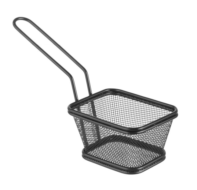 Stabelbar mini friturekurv sort, HENDI, 105x90x(H)60mm